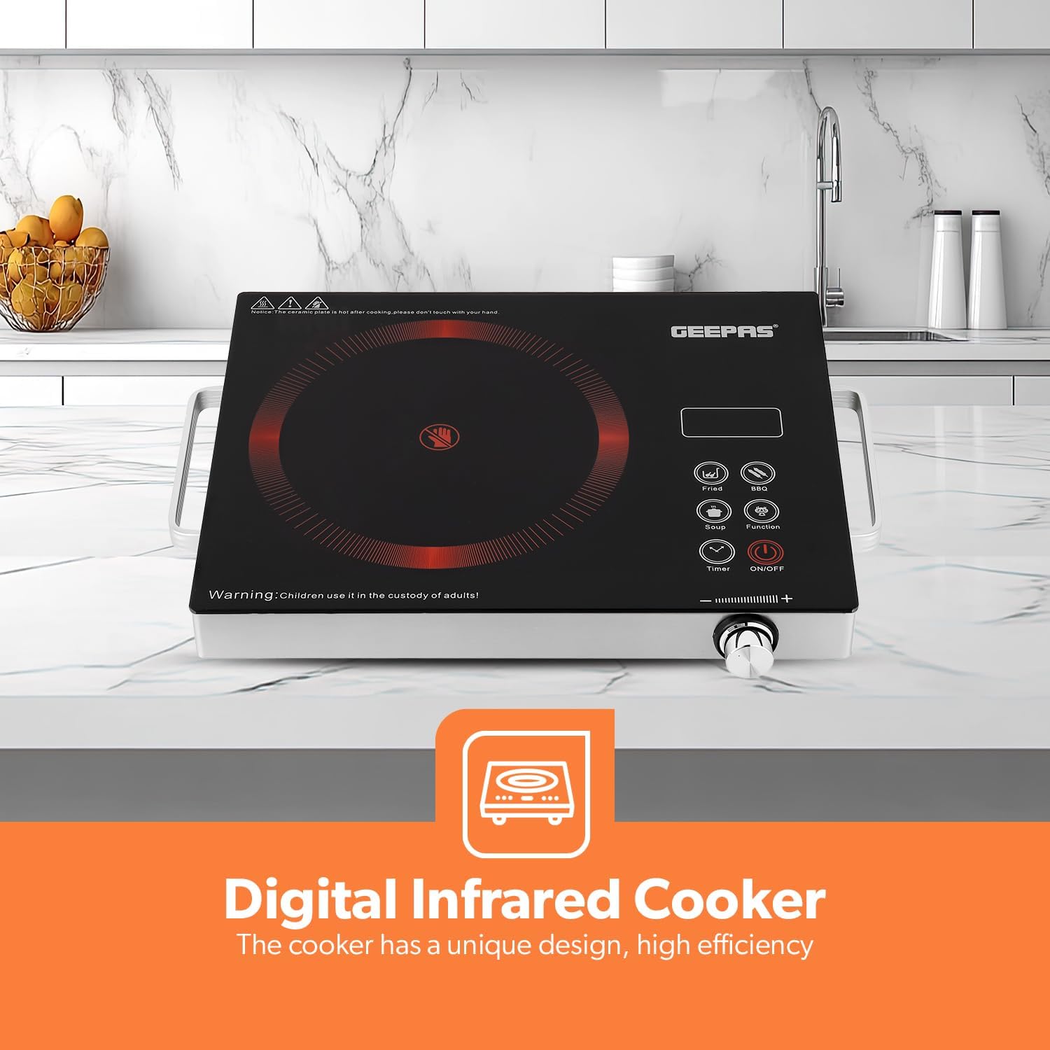 Order Geepas Digit LED Display 2200W Digital Infrared Cooker
