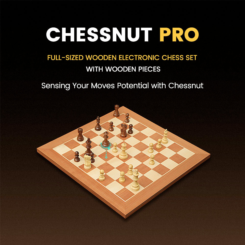 Chessnut Pro Full sized wooden Electronic Chess Set with Regular chess pieces - View 2