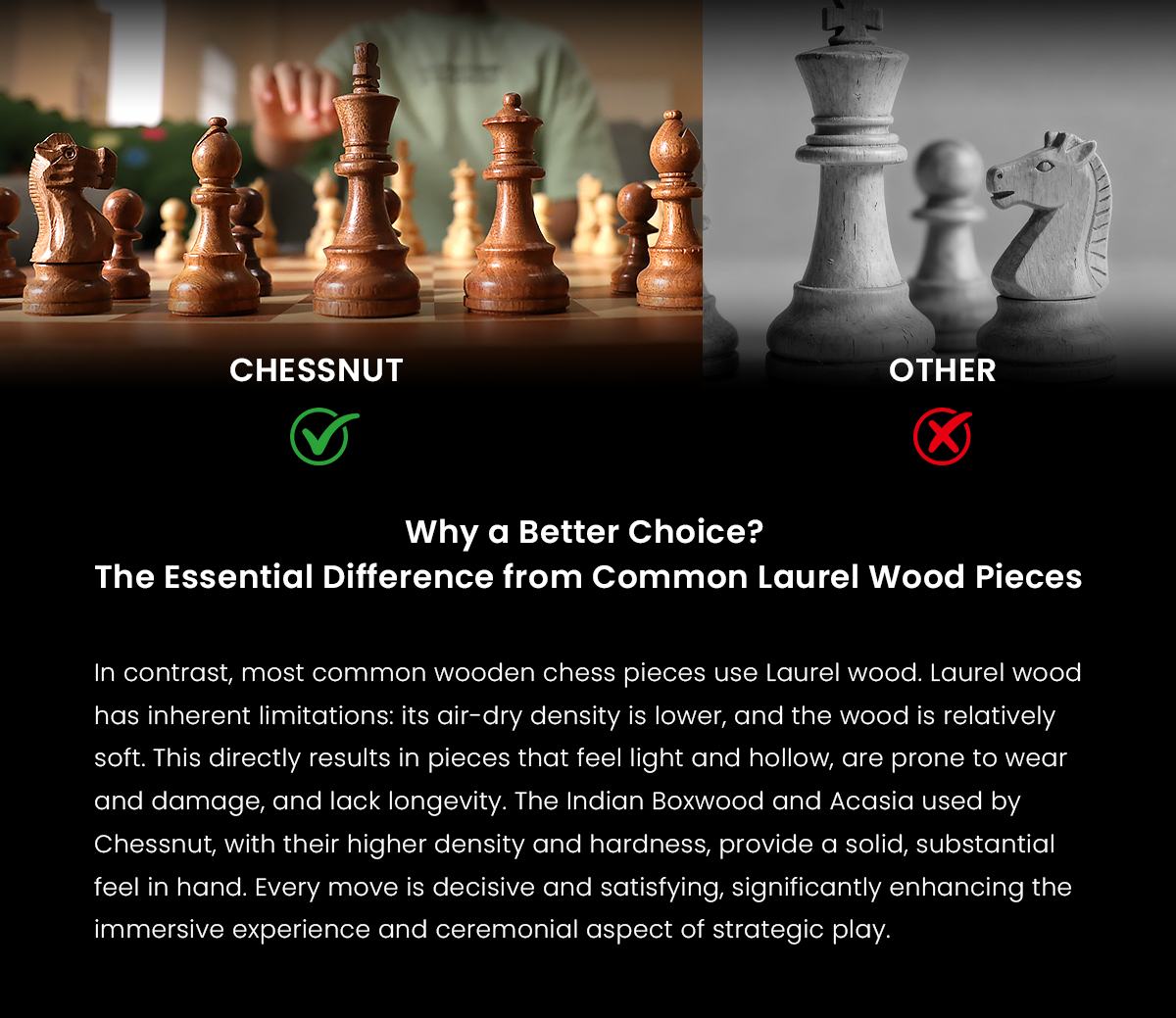 Chessnut Pro Full sized wooden Electronic Chess Set with Regular chess pieces - View 3