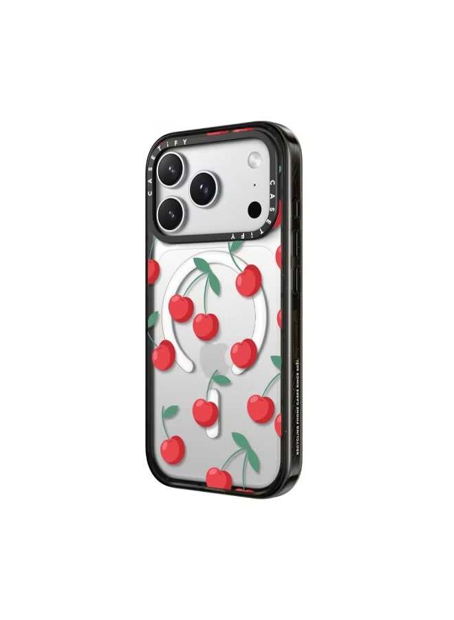 Order Casetify Iphone 17 Pro Impact Case Magsafe Cherries - Black