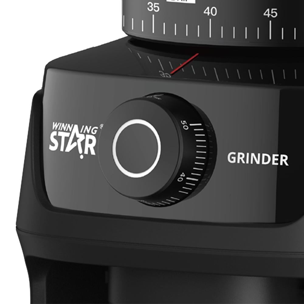 Winning Star Automatic Coffee Grinder, 250G Capacity, Multi-Level, Timer, Steel Blades, 200W, Black, St-9822 - View 2
