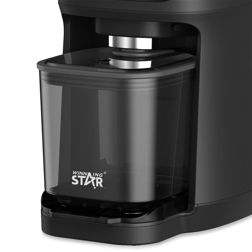 Winning Star Automatic Coffee Grinder, 250G Capacity, Multi-Level, Timer, Steel Blades, 200W, Black, St-9822 - View 4