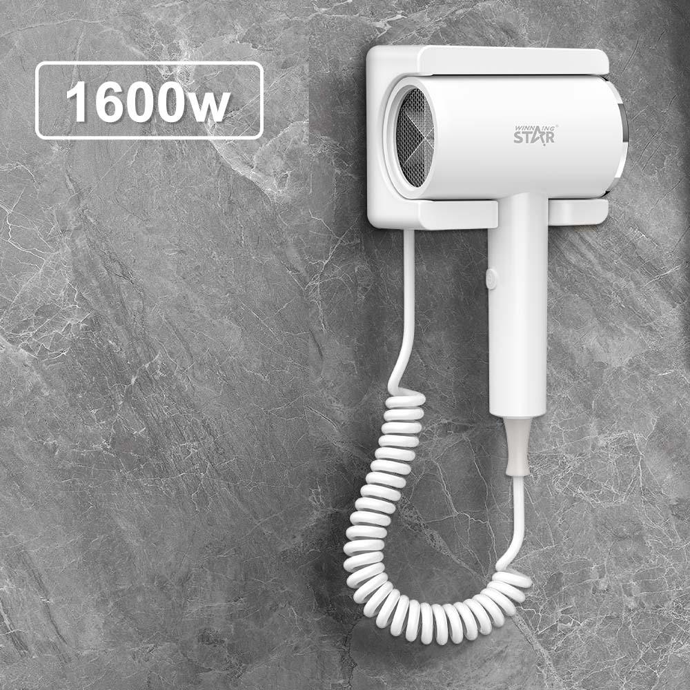 Winning Star Hair Dryer, Anti-Scald Nozzle, Wall Mounted, 1600W, White, St-5718 - View 3