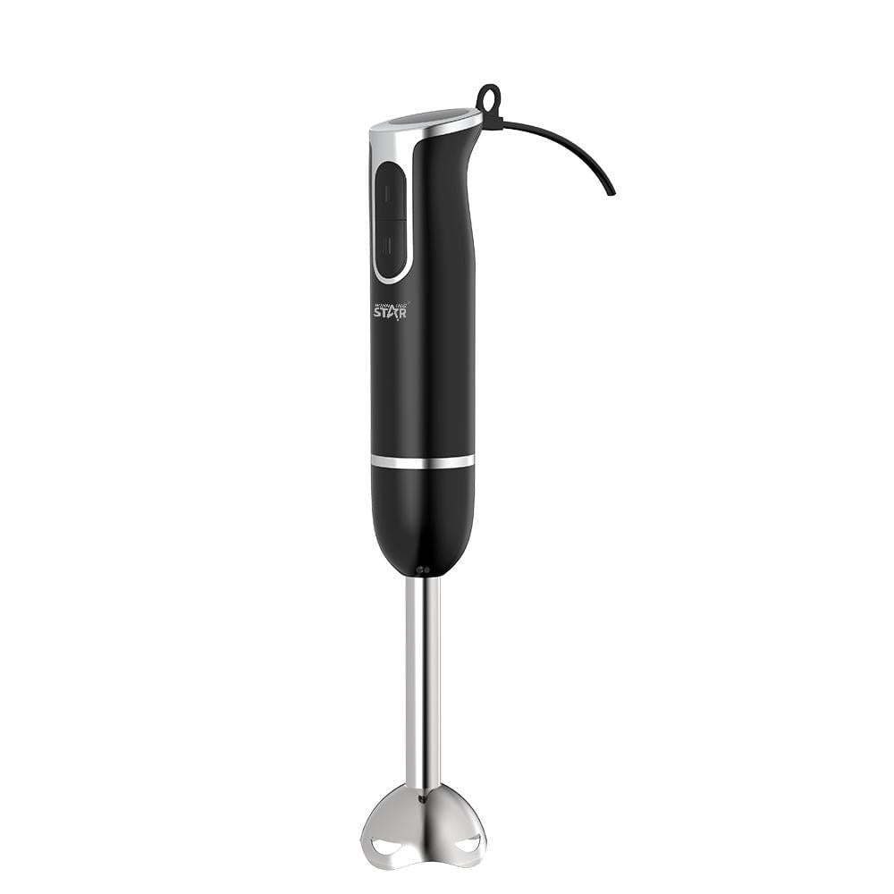 Winning Star Hand Blender, 2 In 1 Mixing And Mashing, Steel Blades, 2 Speeds, 400 Watts, Black, St-5553 - View 2