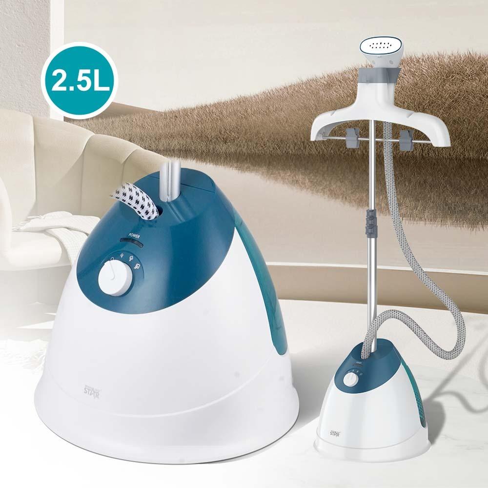 Winning Star Vertical Steam Iron, 2.5L Capacity, 3 Steam Levels, Hanger, 1600W, White Blue, St-6107 - View 2
