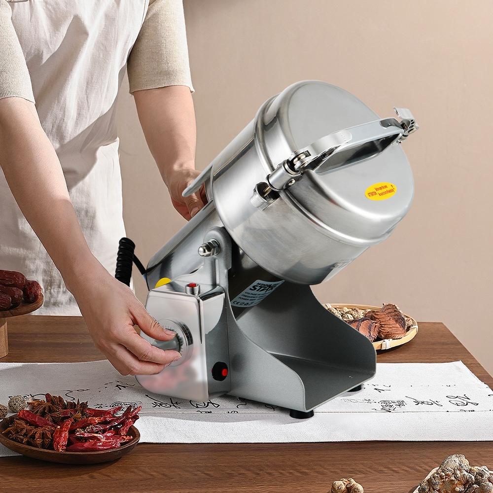 Winning Star Star Produces A Multi-Functional Grinder, 500G Capacity, Grinding Grains, Coffee, Spices, Herbs, 6 Blades, Timer, 900 Watts, Silver, St-9401 - View 6