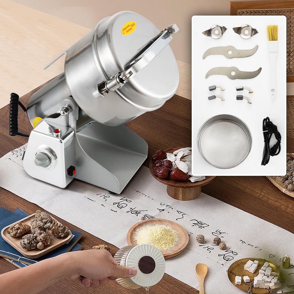 Winning Star Star Produces A Multi-Functional Grinder, 500G Capacity, Grinding Grains, Coffee, Spices, Herbs, 6 Blades, Timer, 900 Watts, Silver, St-9401 - View 8