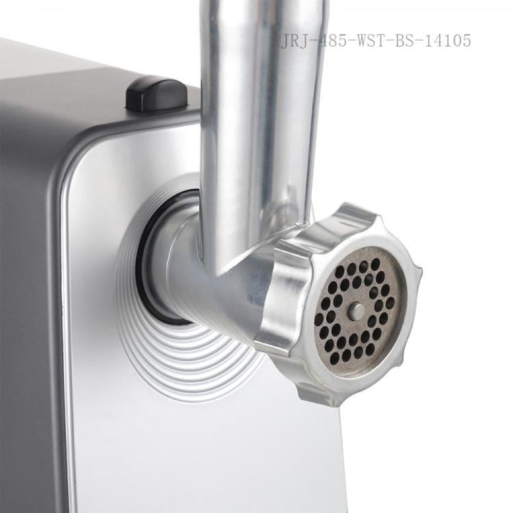 Winning Star Electric Meat Grinder, 3 Different Grinding Discs, Reverse Rotation, Sausage Stuffing Attachment, 450 Watts, Silver, St-5517 - View 4