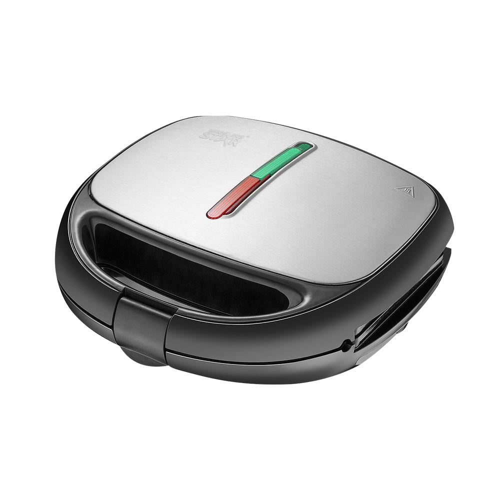 Winning Star Sandwich Maker, Double-Sided Non-Stick Cooking Surface, Multifunctional, 800 Watts, Silver, St-9450 - View 2