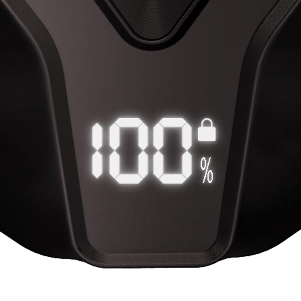 Winning Star Beard Trimmer, 2 Rotating Heads, Digital Display, Waterproof, 5 Watts, Black, St-5844 - View 3
