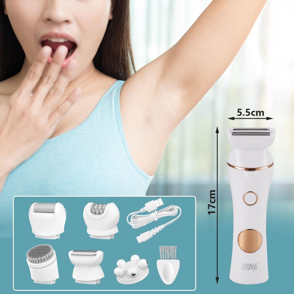 Winning Star Hair Removal Device, Shaver Accessories, Skin Polishing Device, Massage Head, Facial Cleansing Brush, 5W, White, Model St-5820 - View 11