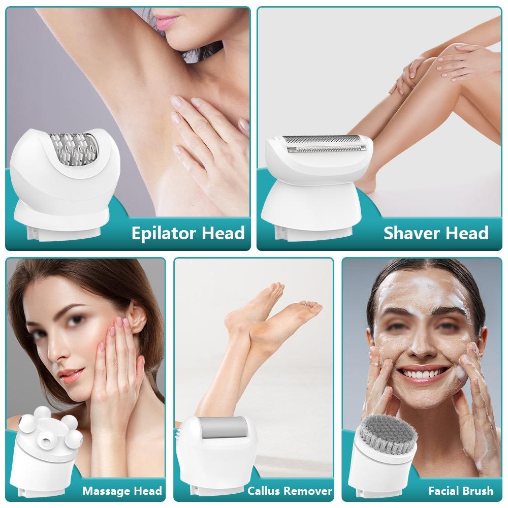 Winning Star Hair Removal Device, Shaver Accessories, Skin Polishing Device, Massage Head, Facial Cleansing Brush, 5W, White, Model St-5820 - View 12