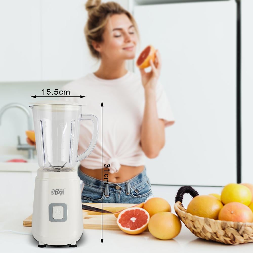 Winning Star Blender, 600Ml Capacity, Multi-Function, Multi-Speed, Safety Switch, 4 Blades, Non-Slip, 300W, White, St-5320 - View 4