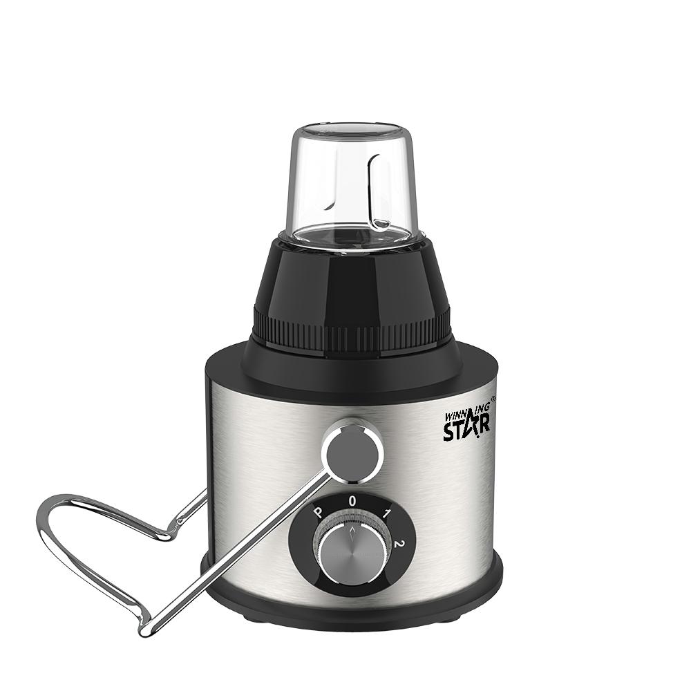 Winning Star Food Processor And Juicer, Grinding, Chopping, Juicer And Blender, Automatic Suction, Anti-Backflow Mechanism, 800 Watts, Black Silver, St-5556 - View 3