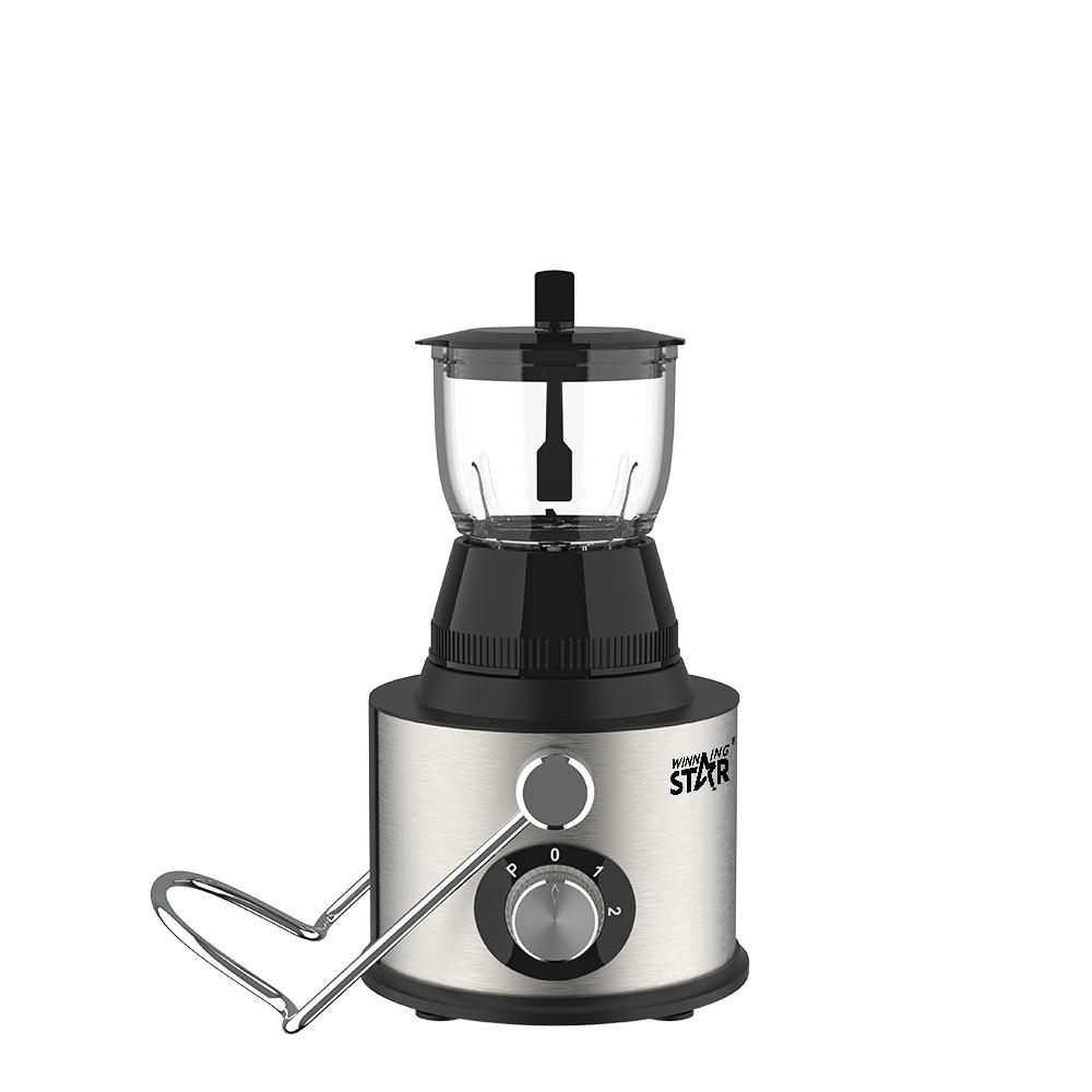 Winning Star Food Processor And Juicer, Grinding, Chopping, Juicer And Blender, Automatic Suction, Anti-Backflow Mechanism, 800 Watts, Black Silver, St-5556 - View 4