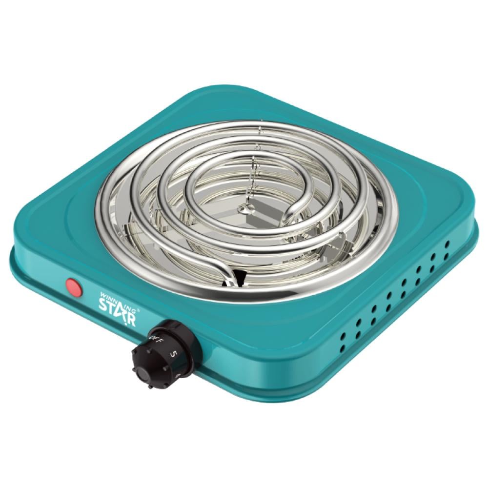 Winning Star Electric Hob, 1 Burner, 5 Levels, Overheat Protection, 1000 Watts, Turquoise, St-9634 - View 4