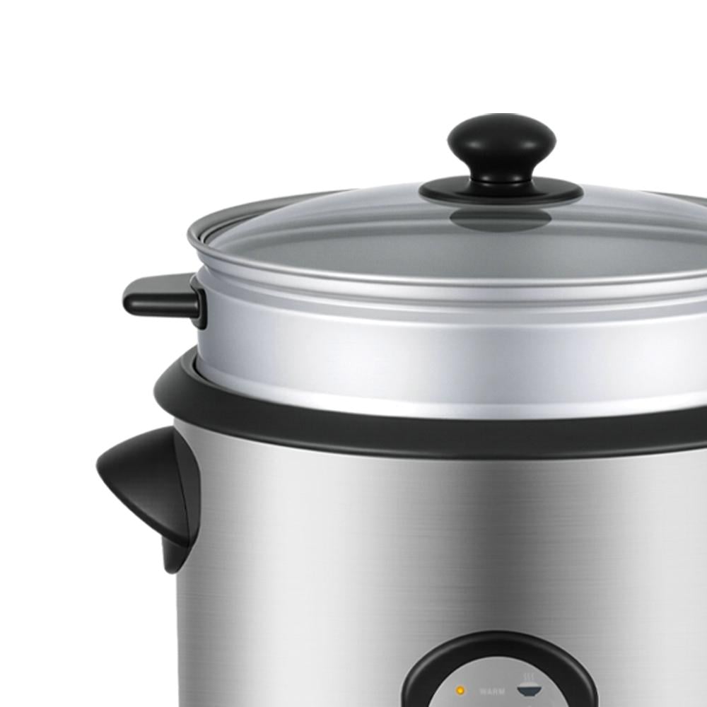 Winning Star Rice Cooker, 2.2L Capacity, Steam Cooking, Removable Steam Tray, Non-Stick, 900W, Silver, St-9352 - View 5