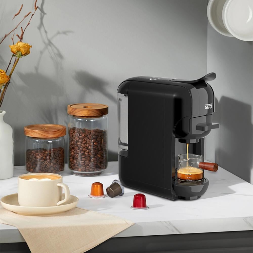 Winning Star Espresso Coffee Machine, 600Ml Capacity, Capsules, Multi-Function, 1450 Watts, Black, St-9705 - View 3