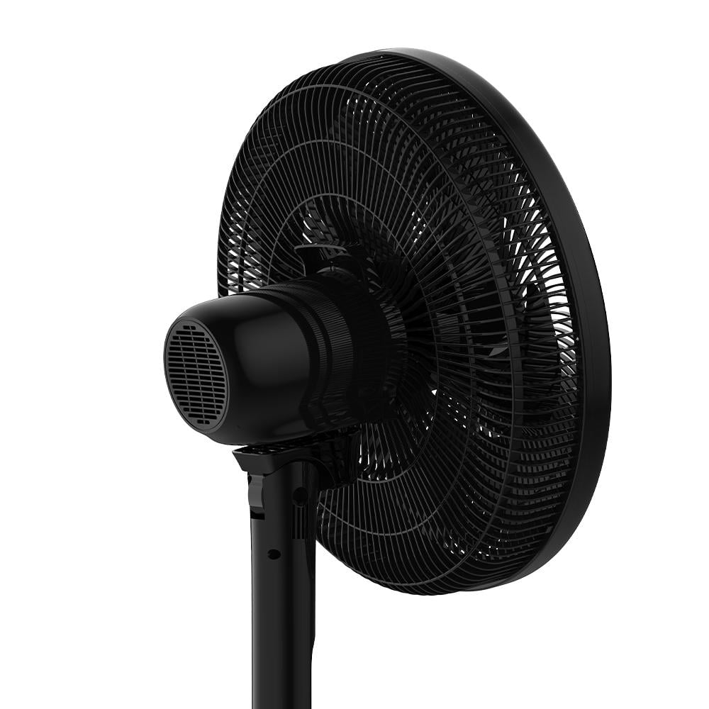 Winning Star Stand Fan, 3 Speeds, 5 Blades, 16 Inch, Remote Control, Digital Screen, 55 Watts, Black, St-4204 - View 3