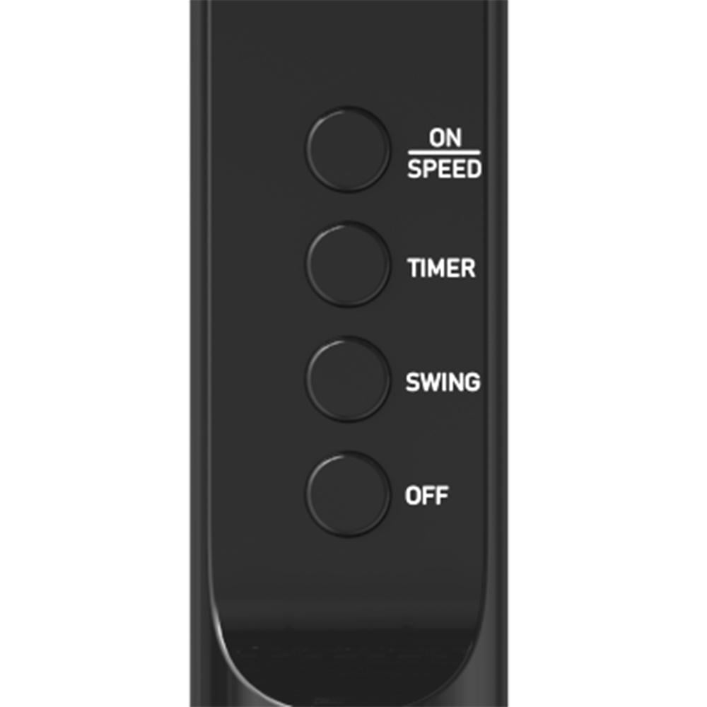 Winning Star Stand Fan, 3 Speeds, 5 Blades, 16 Inch, Remote Control, Digital Screen, 55 Watts, Black, St-4204 - View 4