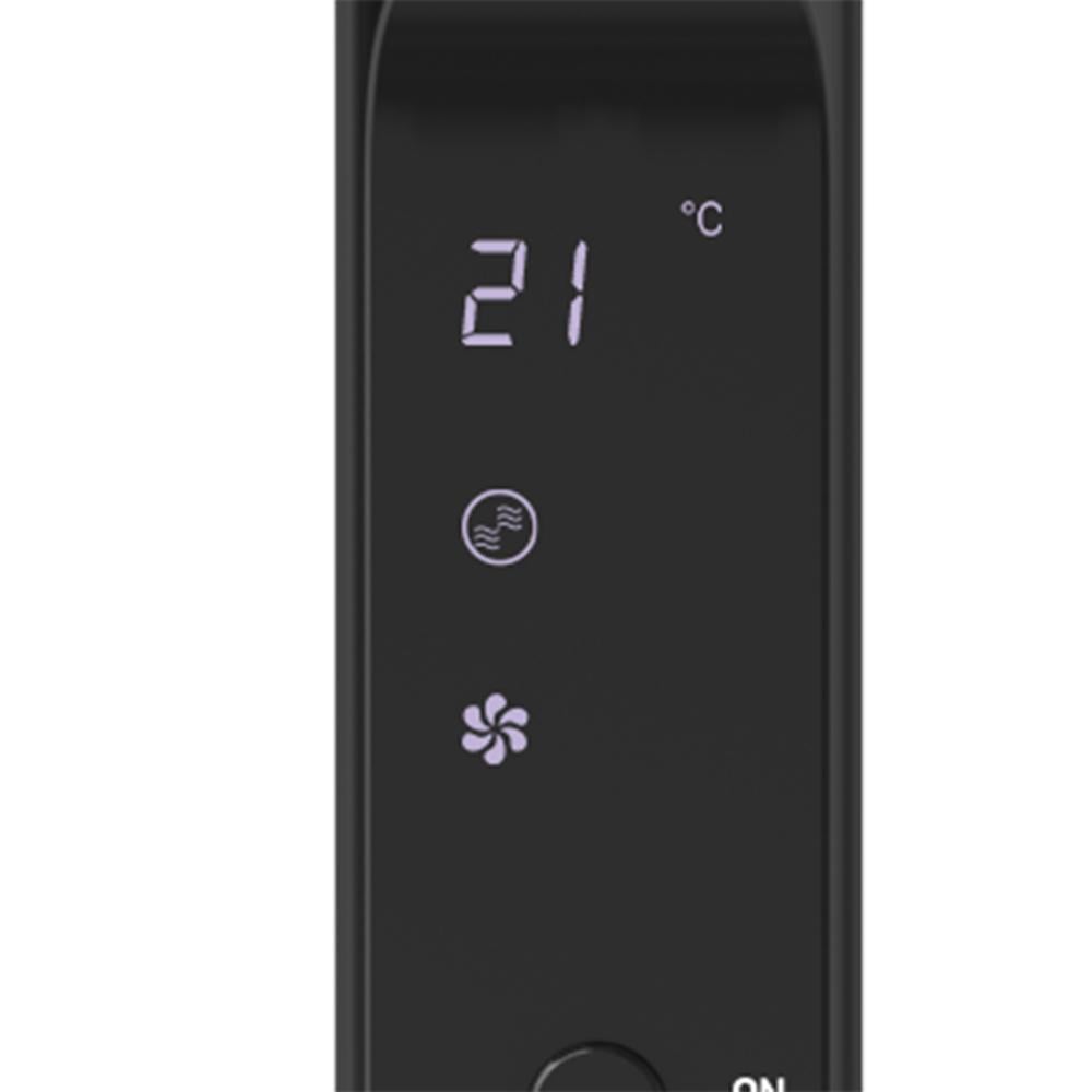Winning Star Stand Fan, 3 Speeds, 5 Blades, 16 Inch, Remote Control, Digital Screen, 55 Watts, Black, St-4204 - View 5