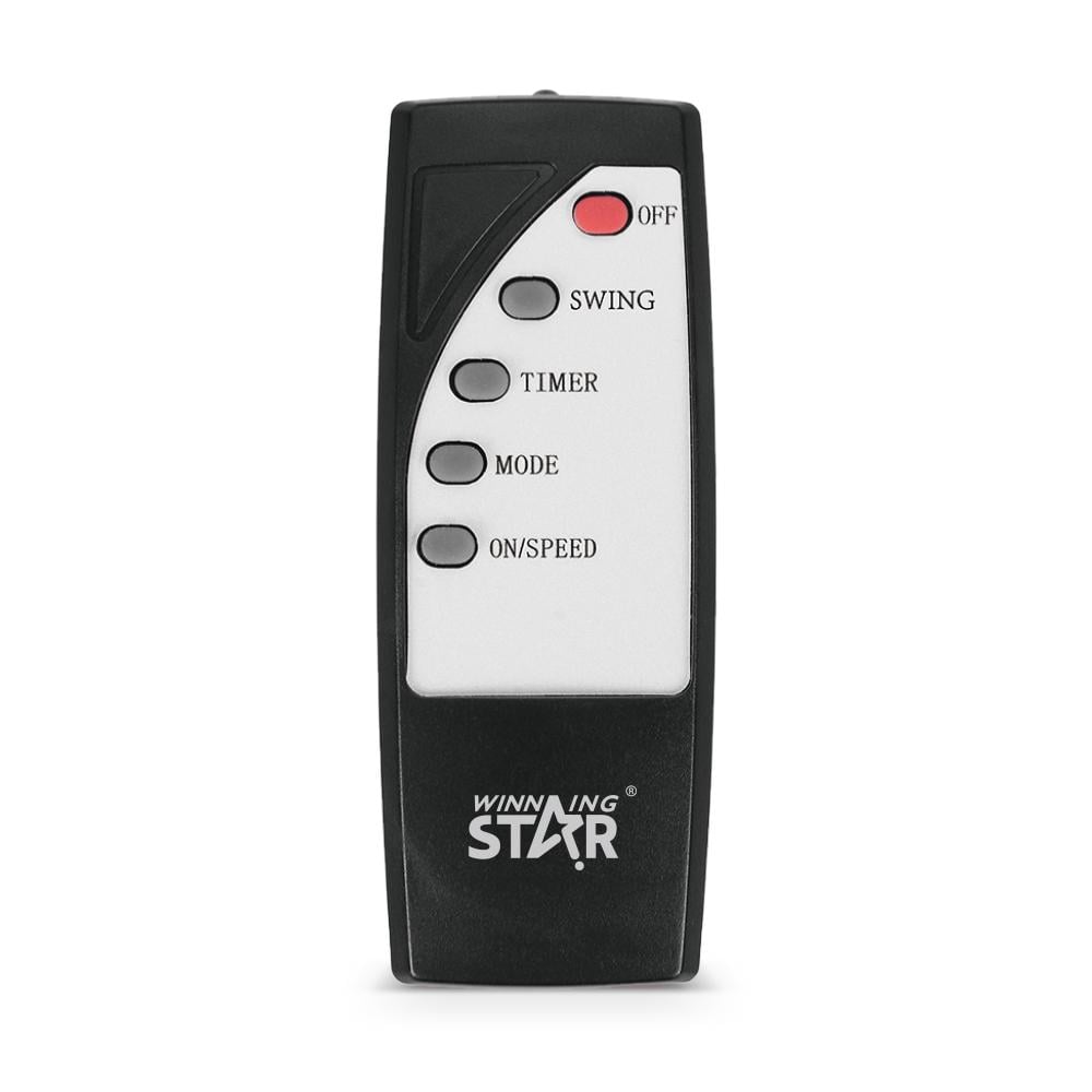 Winning Star Stand Fan, 3 Speeds, 5 Blades, 16 Inch, Remote Control, Digital Screen, 55 Watts, Black, St-4204 - View 7
