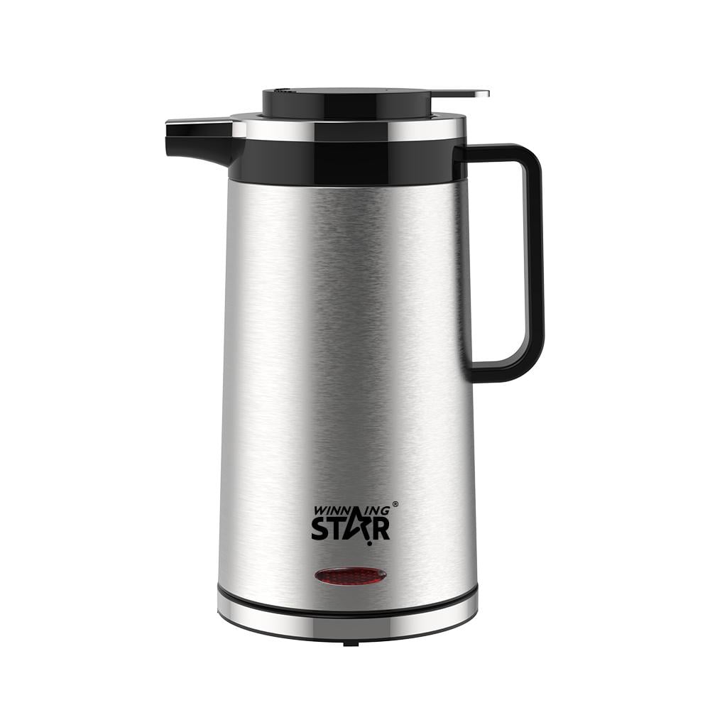 Winning Star Stainless Steel Electric Kettle, 1.5L, Waterless Start Protection, 1000W, Silver, St-0103 - View 2