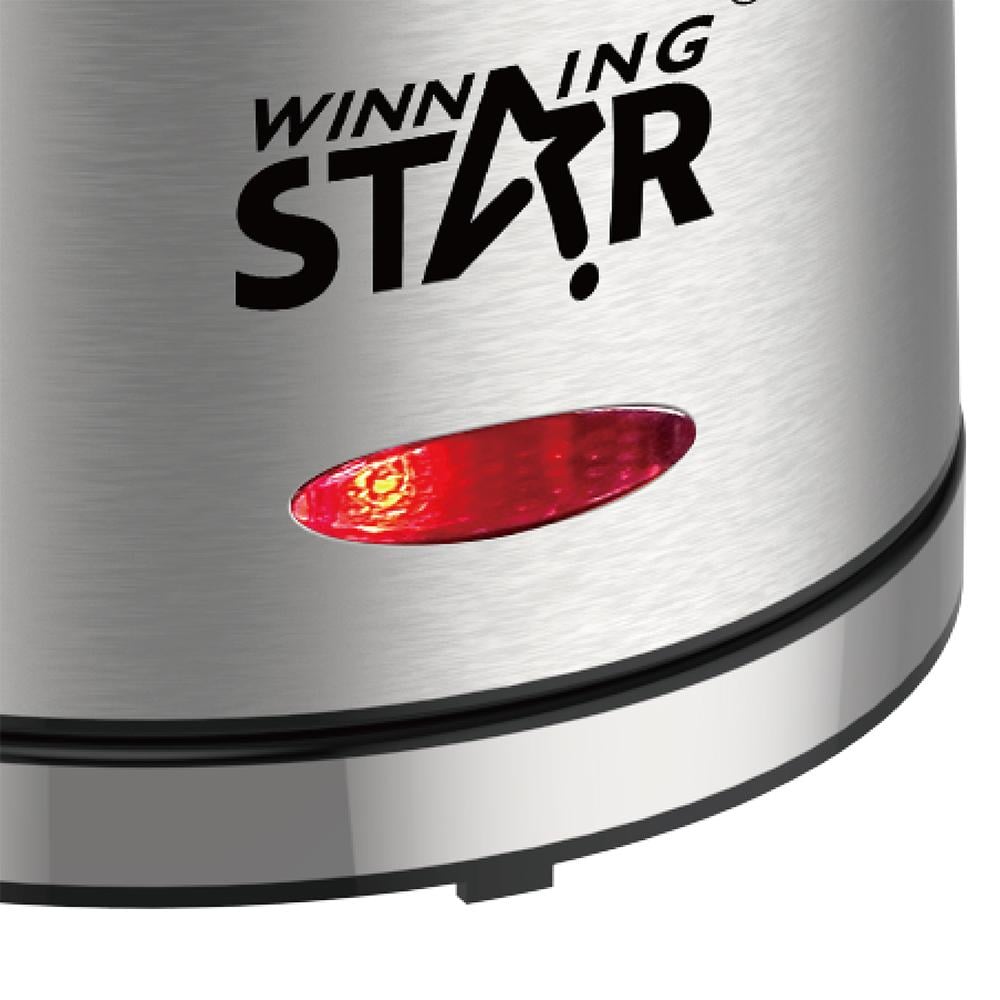 Winning Star Stainless Steel Electric Kettle, 1.5L, Waterless Start Protection, 1000W, Silver, St-0103 - View 6