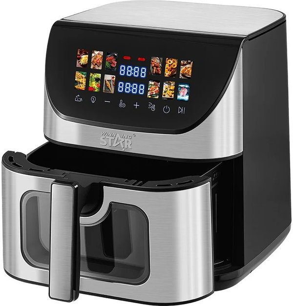 Winning Star ST-9694 Air Fryer, 8 Liters, 2200 Watts, Wi-Fi, Digital - Black - View 2