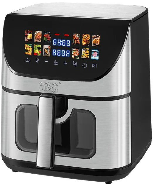 Winning Star ST-9694 Air Fryer, 8 Liters, 2200 Watts, Wi-Fi, Digital - Black - View 4