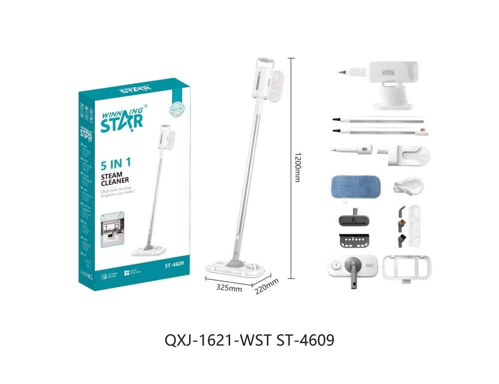 Winning Star 5-In-1 Upright Vacuum Cleaner, 400Ml Capacity, For Cleaning Carpets, Floors, And Cabinets, 13 External Attachments, 1500W, White, Model St-4609 - View 4