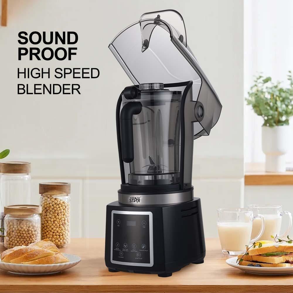 Winning Star Blender, 2L Capacity, Soundproof, Non-Slip Base, Sharp Steel Blades, Black, 800W, St-5905 - View 9