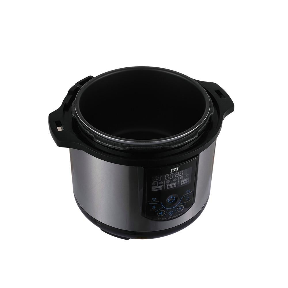 Winning Star, Pressure Cooker, 10 Liter Capacity, Digital, 14 Functions, Measuring Spoon And Cup Accessories, Stainless Steel, 1350 Watts, Black Silver, M/St-9336 - View 14