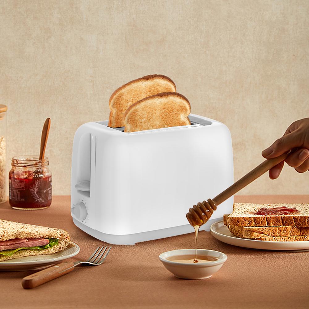 Winning Star Toaster, 2 Slices, 6 Browning Levels, Removable Crumb Tray, Stainless Steel Top Lid, White, St-9359 - View 8