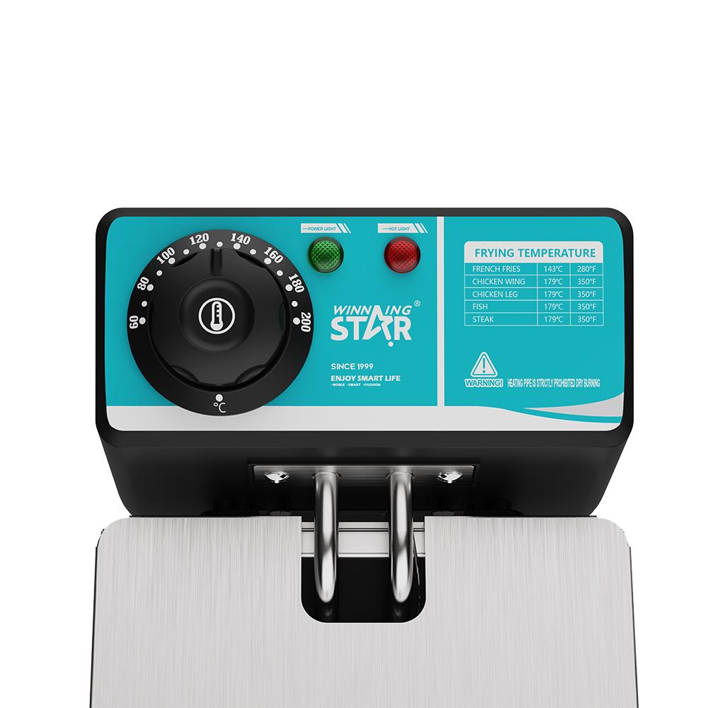 Winning Star Electric Fryer, 4 Liter Capacity, Non-Stick Surface, 2000 Watts, White, St-9203 - View 4
