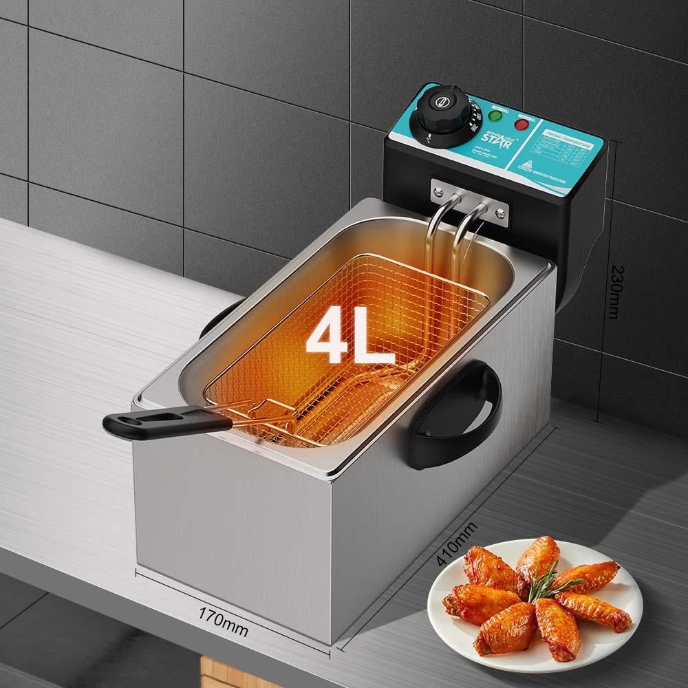Winning Star Electric Fryer, 4 Liter Capacity, Non-Stick Surface, 2000 Watts, White, St-9203 - View 7