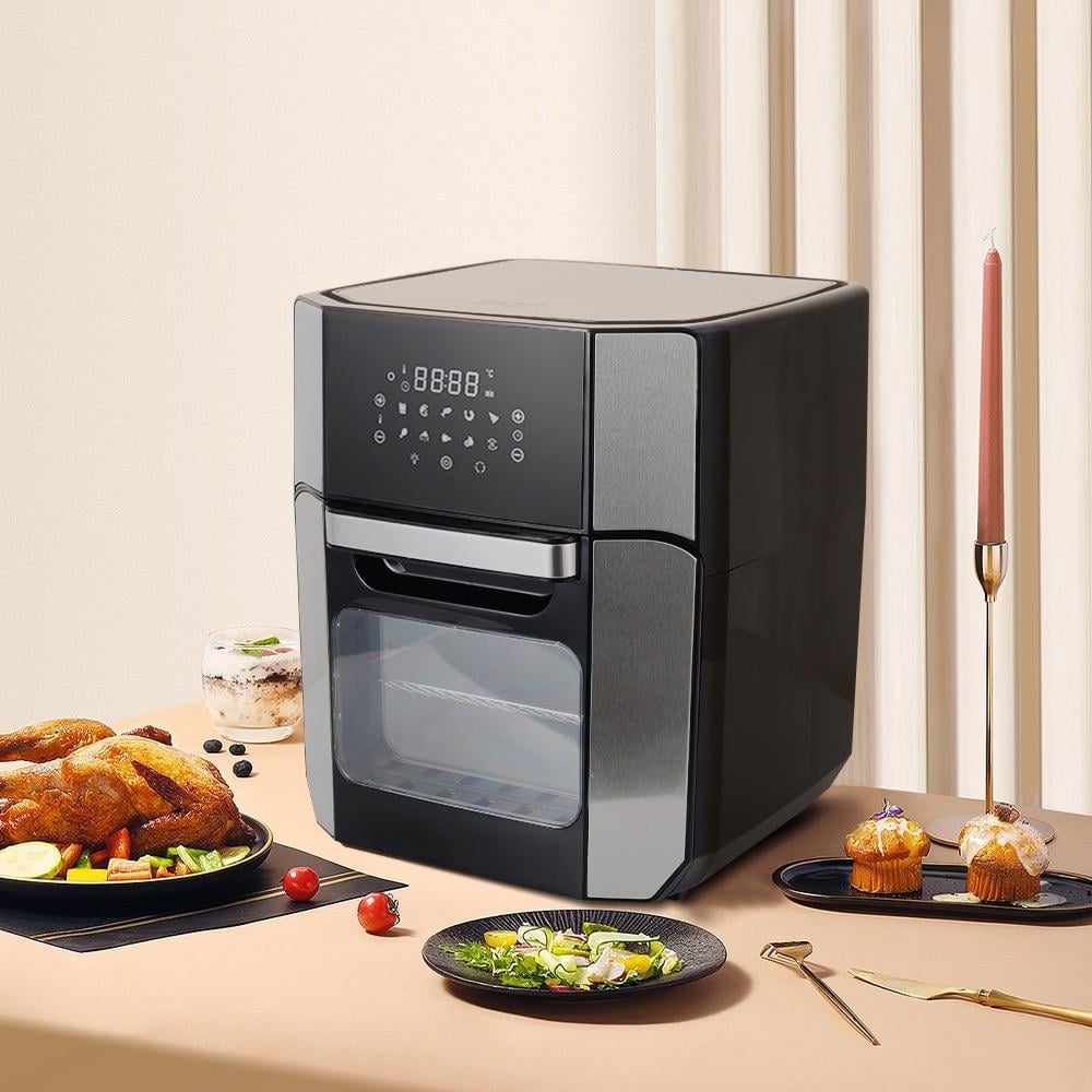 Winning Star Air Fryer, 12L Capacity, Digital, With Grill And Non-Stick Food Basket, 1800W, Black/Silver, Model St-9686 - View 4
