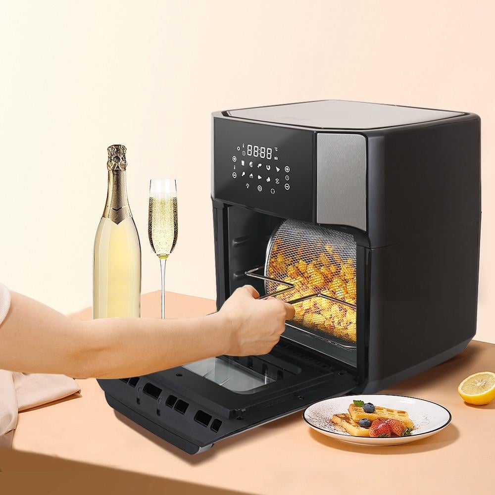 Winning Star Air Fryer, 12L Capacity, Digital, With Grill And Non-Stick Food Basket, 1800W, Black/Silver, Model St-9686 - View 5