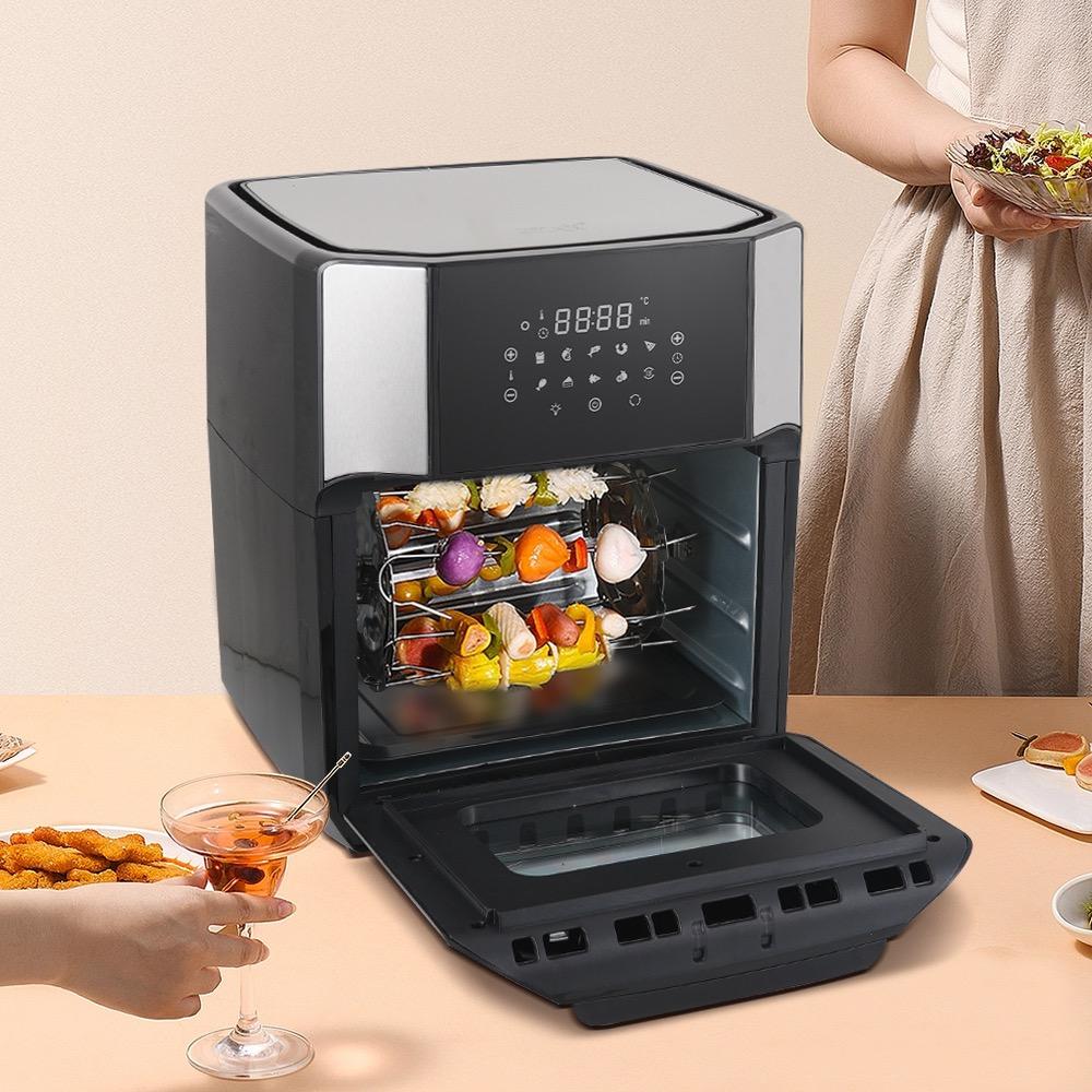 Winning Star Air Fryer, 12L Capacity, Digital, With Grill And Non-Stick Food Basket, 1800W, Black/Silver, Model St-9686 - View 7