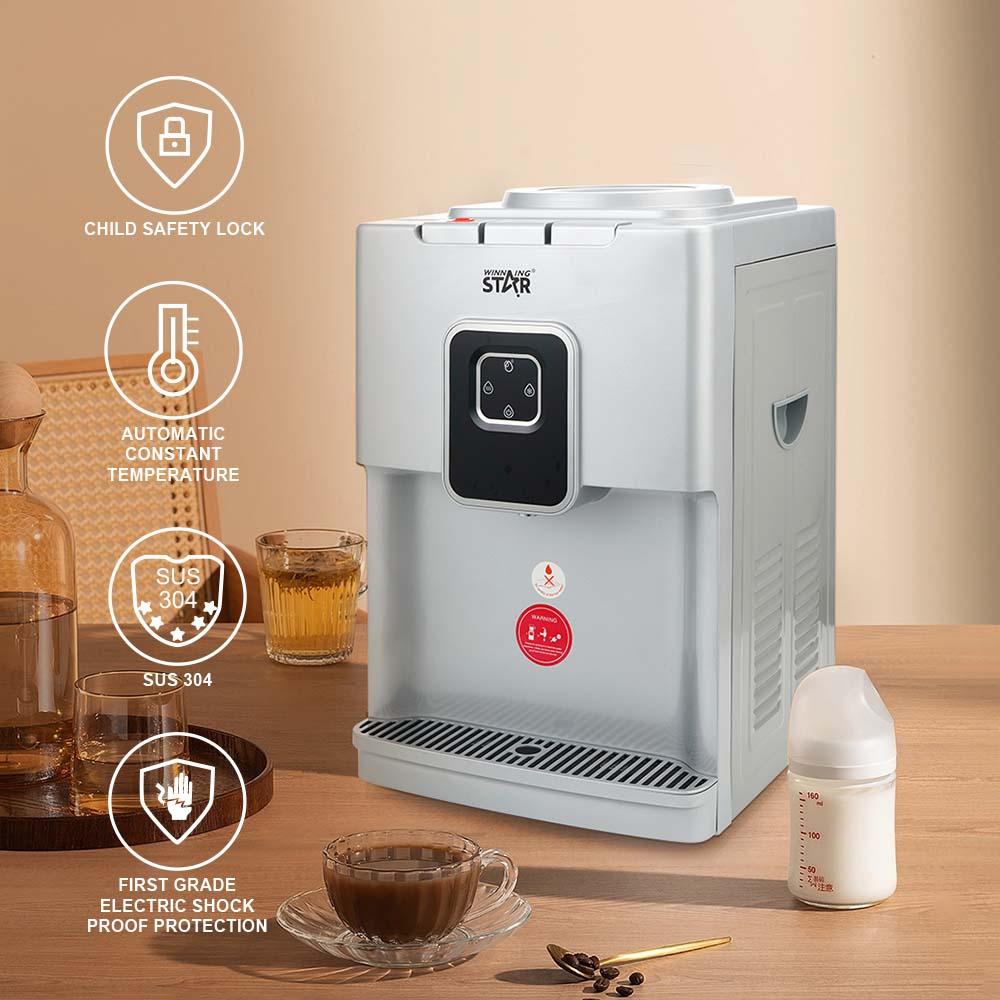 Winning Star Water Cooler, Top Loading, Hot/Cold, Normal, Table, Elegant Design, 500 Watts, White, St-6508 - View 3
