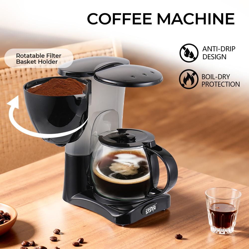 Winning Star Coffee Maker, 1.2L, Drip, 800W, Black, St-9738 - View 2