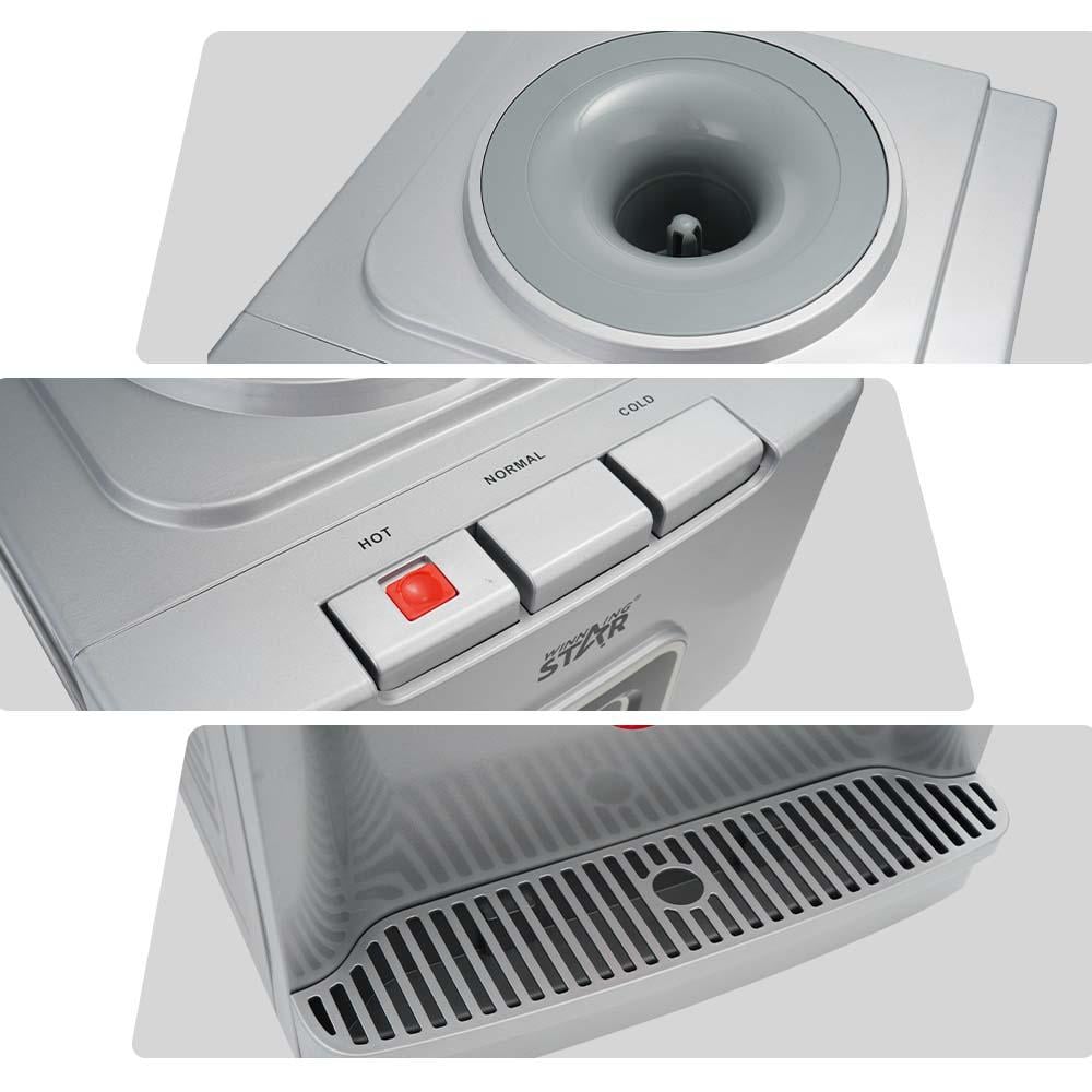 Winning Star Water Cooler, Top Loading, Hot/Cold, Normal, Table, Elegant Design, 500 Watts, White, St-6508 - View 5