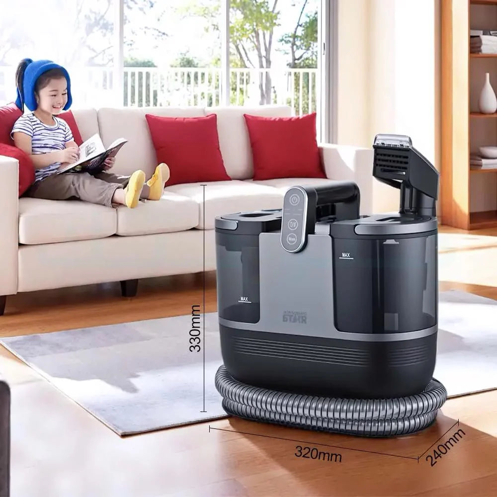 Winning Star 1200W Carpet Cleaner with Steam and Hot Water Technology - View 2