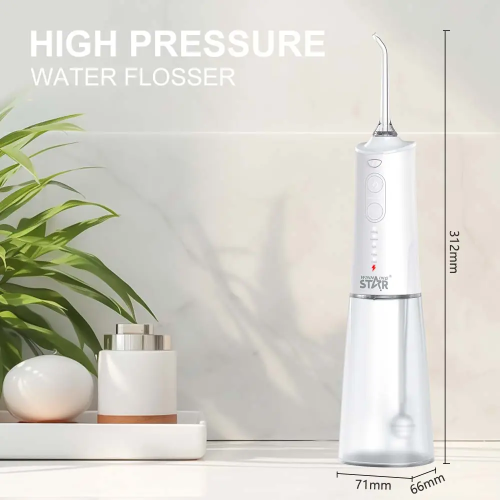 Winning Star Waterfloss 300ml IPX7 Waterproof Flosser with 360-Degree Rotating Nozzle - View 5