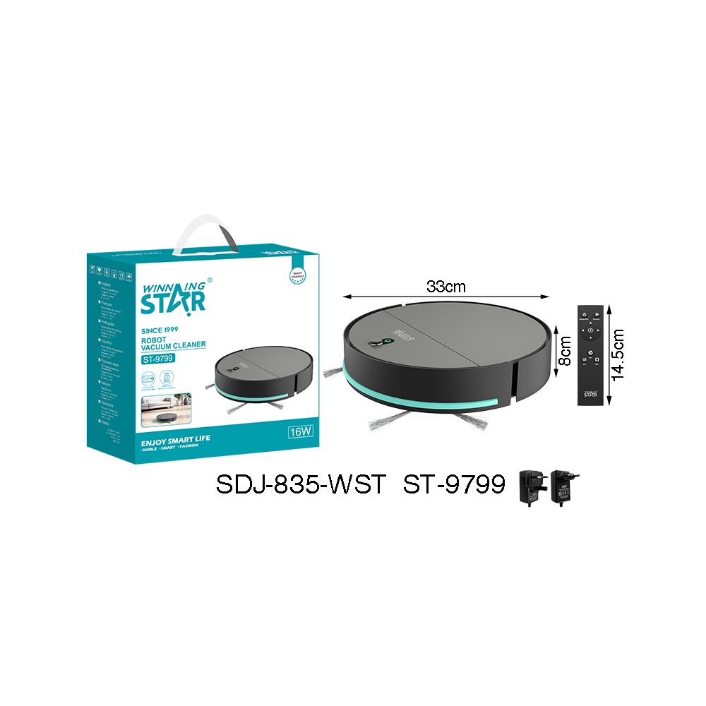 Winning Star Wireless Robot Vacuum Cleaner with Remote Control, 16W Power, Multi-Mode Operation - View 10
