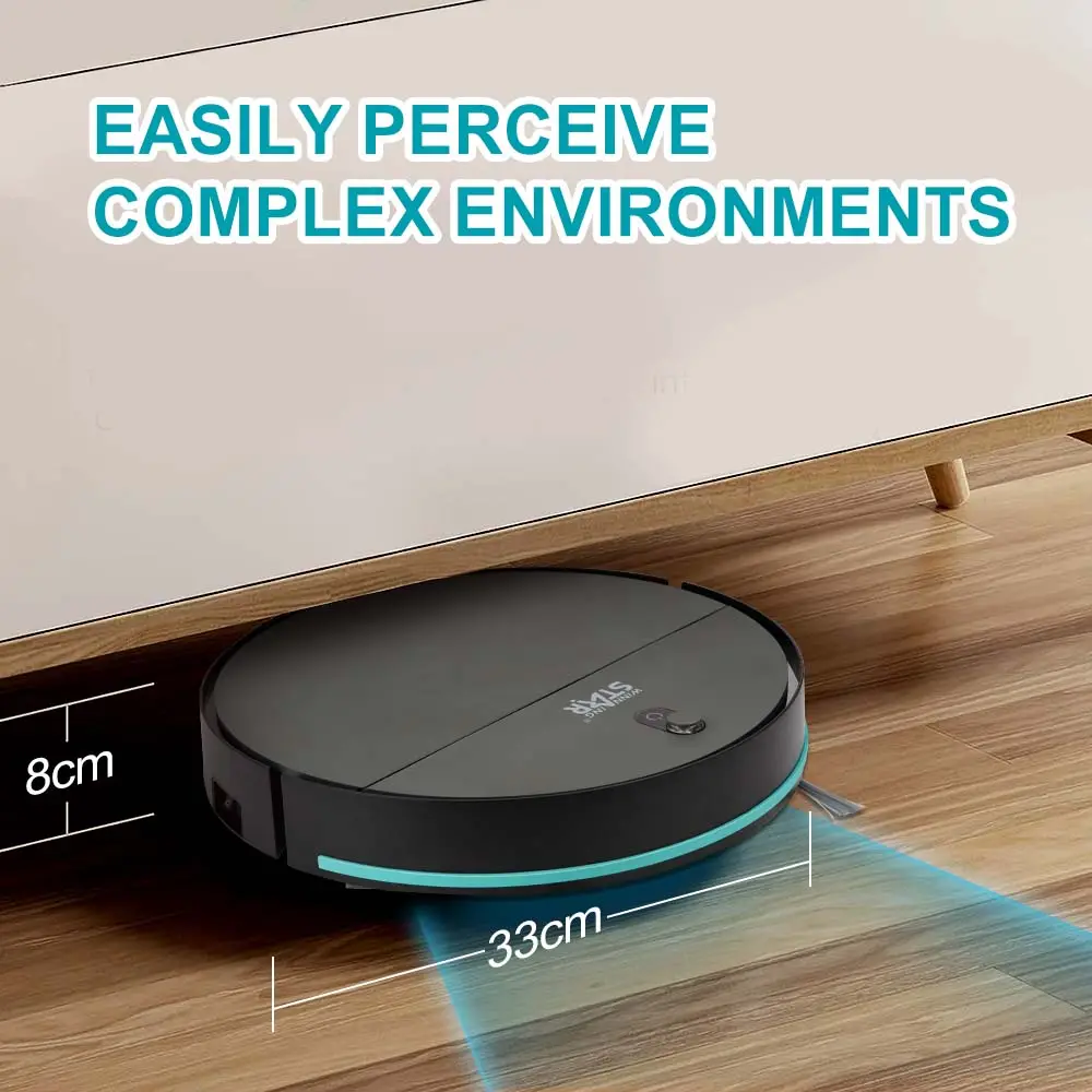 Winning Star Wireless Robot Vacuum Cleaner with Remote Control, 16W Power, Multi-Mode Operation - View 8