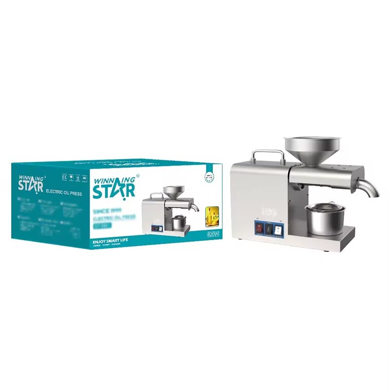 Winning Star Multifunctional Stainless Steel Electric Oil Press Machine Hot/ Cold Press Oil Extractor 820W - View 8