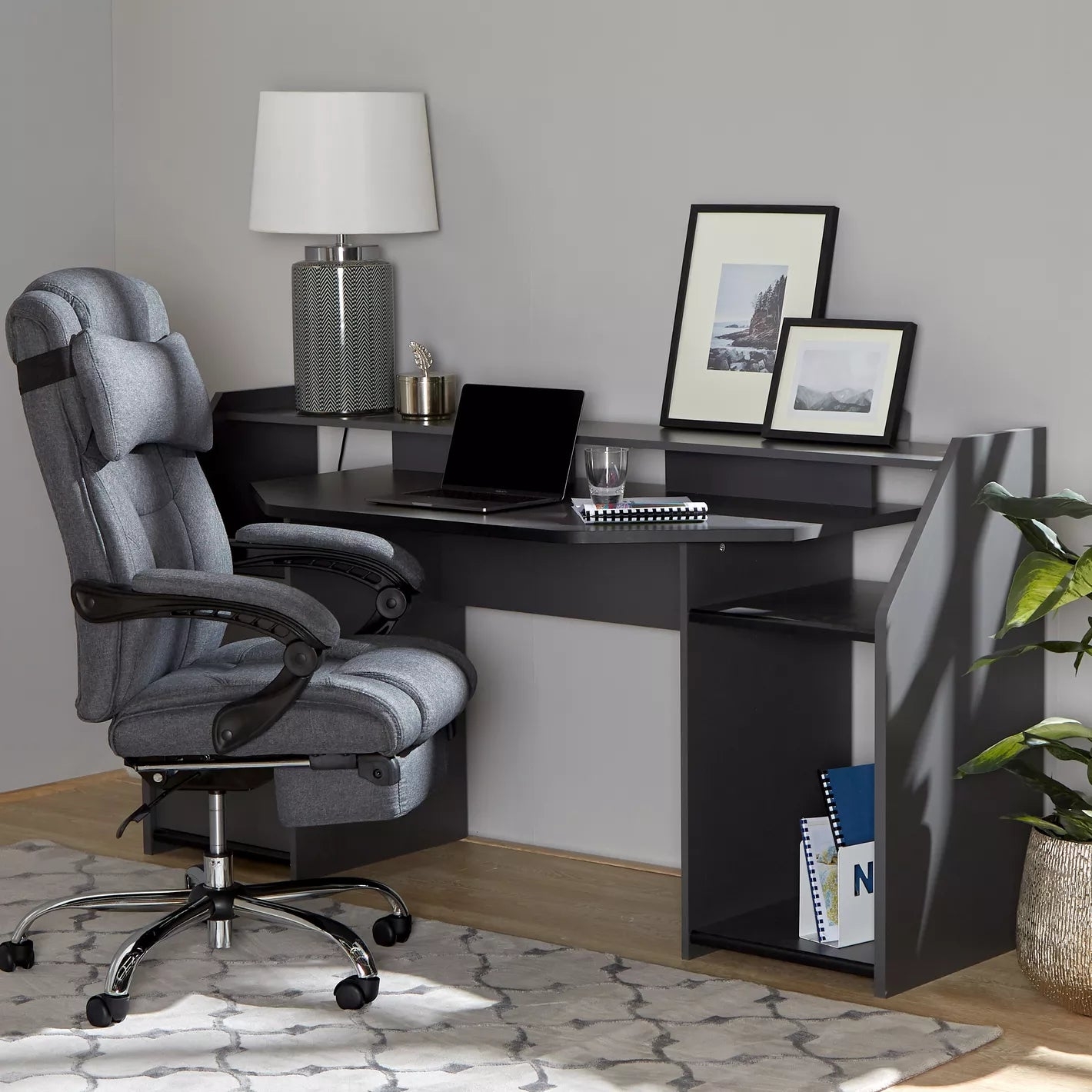 Order High Back Study Chair With Metal Legs And Adjustable Comfort Now ...