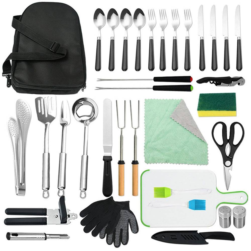 Order COOLBABY Portable Camping Kitchen Utensil,Outdoor Barbecue Tool ...