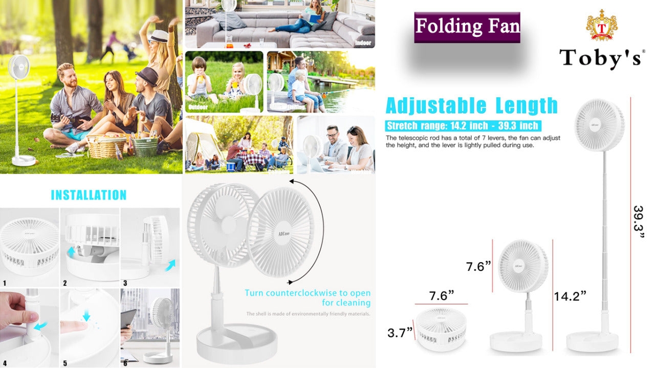 Order Folding fan with charging feature Now! | Jomla.ae